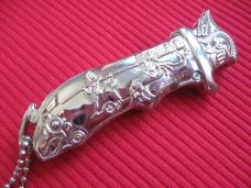 Older OTF Mini Keychain Front Opener Switchblade Knife