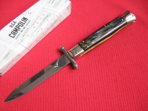 Italian Limited Edition Manual Open Swing Guard Stiletto Knife - A.G.A CAMPOLIN Italy