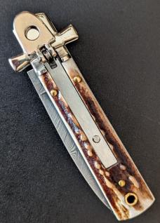 AGA CAMPOLIN DAMASCUS MINI DOMINUS IN STAG HORN NIB AGA CAMPOLIN DAMASCUS MINI DOMINUS IN STAG HORN NIB