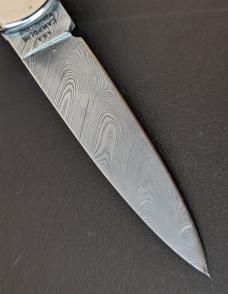 AGA CAMPOLIN DAMASCUS MINI DOMINUS IN STAG HORN NIB AGA CAMPOLIN DAMASCUS MINI DOMINUS IN STAG HORN NIB