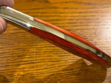 Parker-Edwards Single-Blade Folding Razor w/Red Picbone Scales 