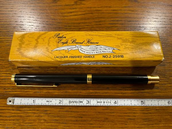 Parker J-2591B  Concealed Fountain Pen Knife Japan