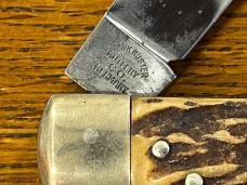 Fight'n Rooster Frank Buster Ltd Ed "The Californian" Lockback Hunter w/Stag Scales SN#188 Germany Fight'n Rooster Frank Buster Ltd Ed "The Californian" Lockback Hunter w/Stag Scales SN#188 Germany