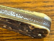Fight'n Rooster Frank Buster Ltd Ed "The Californian" Lockback Hunter w/Stag Scales SN#188 Germany Fight'n Rooster Frank Buster Ltd Ed "The Californian" Lockback Hunter w/Stag Scales SN#188 Germany