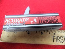 SCHRADE+ USA NIGHTHAWK 2-1/2" SP1 LIGHT WEIGHT NYLON IN BOX UNUSED SCHRADE+ USA NIGHTHAWK 2-1/2" SP1 LIGHT WEIGHT NYLON IN BOX UNUSED