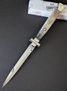 NIB 11"- 28 cm A.G.A. Campolin Brazilian Horn Maltese lockback a super beautiful quality stiletto NIB 11"- 28 cm A.G.A. Campolin Brazilian Horn Maltese lockback a super beautiful quality stiletto