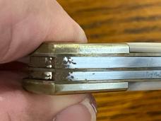 Fight'n Rooster Ltd Ed 1981 International Cutlery Club Gunstock Knife w/MOP Scales SN#373 Germany Fight'n Rooster Ltd Ed 1981 International Cutlery Club Gunstock Knife w/MOP Scales SN#373 Germany