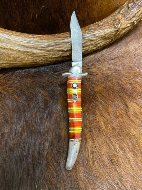 Imperial, Prov., USA., Candy Stripe Switchblade Knife, Automatic, 4 3/8" Imperial, Prov., USA., Candy Stripe Switchblade Knife, Automatic, 4 3/8"