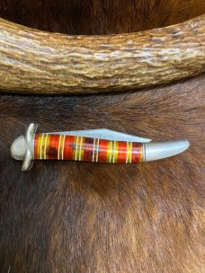 Imperial, Prov., USA., Candy Stripe Switchblade Knife, Automatic, 4 3/8" Imperial, Prov., USA., Candy Stripe Switchblade Knife, Automatic, 4 3/8"