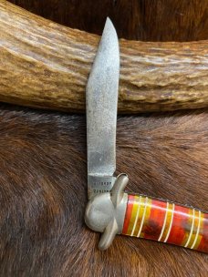 Imperial, Prov., USA., Candy Stripe Switchblade Knife, Automatic, 4 3/8" Imperial, Prov., USA., Candy Stripe Switchblade Knife, Automatic, 4 3/8"