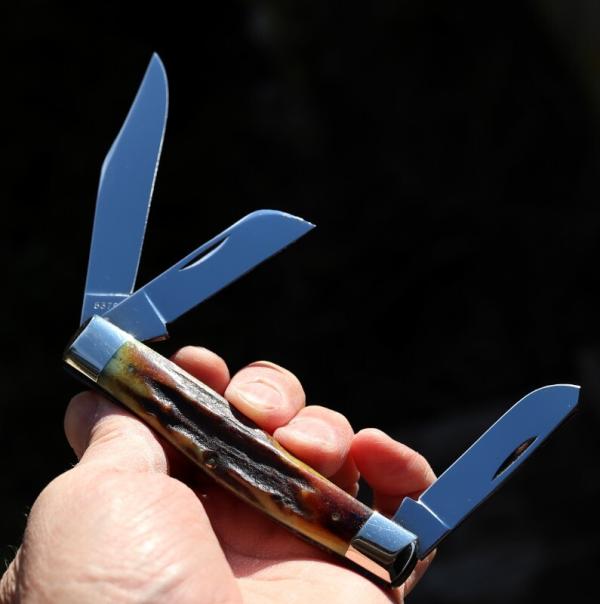 Case XX USA large Stockman 5375. Perfect stag handles. Unused, never sharpened. Tight and mint.