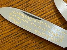 Fight'n Rooster Frank Buster Ltd Ed 1979 Palmetto Cutlery Club 2-Blade Gunstock Knife w/Stag Scales Fight'n Rooster Frank Buster Ltd Ed 1979 Palmetto Cutlery Club 2-Blade Gunstock Knife w/Stag Scales