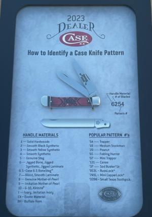 CASE XX ** 2023 SMOOTH NATURAL BONE DEALER KNIFE