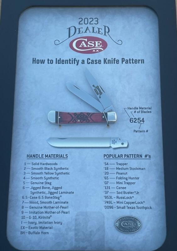 CASE XX ** 2023 SMOOTH NATURAL BONE DEALER KNIFE CASE XX ** 2023 SMOOTH NATURAL BONE DEALER KNIFE