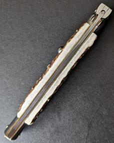 OLDER FRANK BELTRAME 28CM 11" DAGGER AUTO IN STAG HORN 