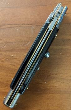 FRANK BELTRAME 23CM 9" DAGGER AUTOMATIC IN NICE BUFFALO HORN...NEW FRANK BELTRAME 23CM 9" DAGGER AUTOMATIC IN NICE BUFFALO HORN...NEW