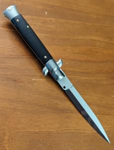 FRANK BELTRAME 23CM 9" DAGGER AUTOMATIC IN NICE BUFFALO HORN...NEW FRANK BELTRAME 23CM 9" DAGGER AUTOMATIC IN NICE BUFFALO HORN...NEW