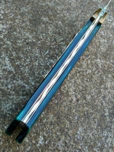Custom 13 Inch Kris Picklock With Kirinite And Hand Carved Bolsters By Rubens Blades