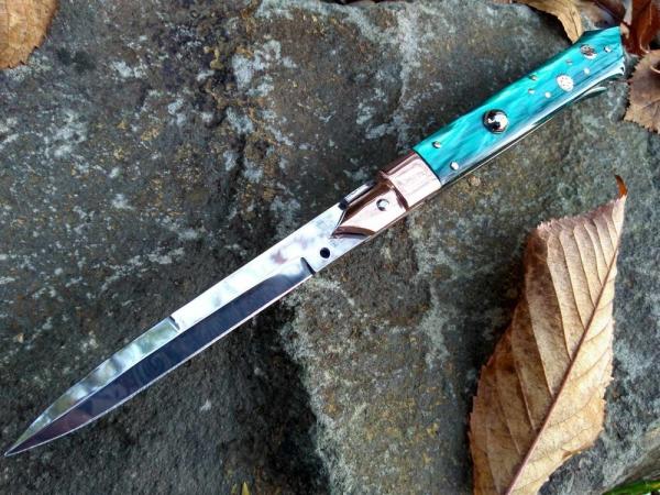 Custom 9 inch Picklock With Copper Bolsters and Mosaic Pins Custom 9 inch Picklock With Copper Bolsters and Mosaic Pins