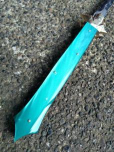 Custom 13 Inch Kris Picklock With Kirinite And Hand Carved Bolsters By Rubens Blades