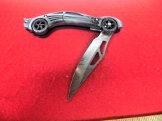 APPROX. 4-5/8" CLOSED PEWTER COLOR #3 EARNHARDT LINER LOCK RACE CAR KNIFE