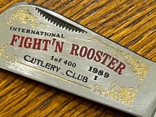Fight'n Rooster Ltd Ed 1989 International Cutlery Club Gunstock Knife w/Stag Scales SN#179 Germany Fight'n Rooster Ltd Ed 1989 International Cutlery Club Gunstock Knife w/Stag Scales SN#179 Germany