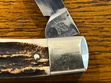 Fight'n Rooster Ltd Ed 1989 International Cutlery Club Gunstock Knife w/Stag Scales SN#179 Germany Fight'n Rooster Ltd Ed 1989 International Cutlery Club Gunstock Knife w/Stag Scales SN#179 Germany