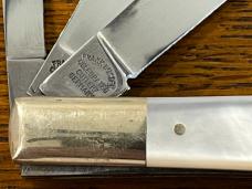 Fight'n Rooster Ltd Ed 1992 Intl Cutlery Club 3-Blade Fishtail Knife w/MOP Scales SN#012 Germany Fight'n Rooster Ltd Ed 1992 Intl Cutlery Club 3-Blade Fishtail Knife w/MOP Scales SN#012 Germany