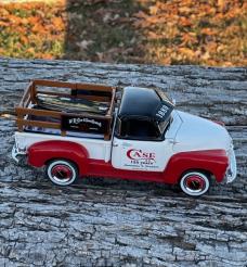 CASE XX ** 2014 LIMITED EDITION 125 YEARS ERTL TRUCK & KNIFE SET - OLIVE GREEN BONE PEANUT