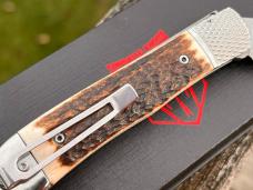 COBRATEC STAG TRAPPER HIDDEN RELEASE D2 STEEL COBRATEC STAG TRAPPER HIDDEN RELEASE D2 STEEL