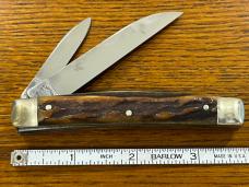 Fight'n Rooster Ltd Ed 1982 "Eagle Creek" Irish Congress Knife w/Smooth Bone Scales SN#132 Germany Fight'n Rooster Ltd Ed 1982 "Eagle Creek" Irish Congress Knife w/Smooth Bone Scales SN#132 Germany