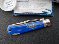 Great Eastern Cutlery 72 Cody Scout Lockback in Smooth Blue bone 1 of 115 SFO for AAPK - GEC 721123 Great Eastern Cutlery 72 Cody Scout Lockback in Smooth Blue bone 1 of 115 SFO for AAPK - GEC 721123