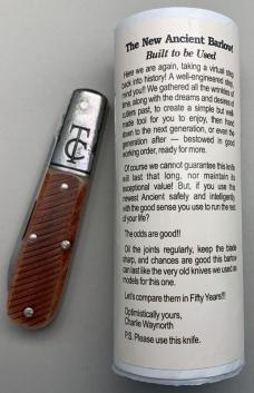 GEC Waynorth Cutlery Sawyer Ancient Barlow by Charlie Campagna. SFO 15 118 New in The Tube. ..(978) GEC Waynorth Cutlery Sawyer Ancient Barlow by Charlie Campagna. SFO 15 118 New in The Tube. ..(978)