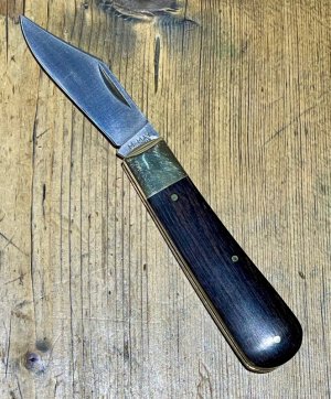 Michael May Classic Sheffield Barlow with Clip Point Blade and Ebony scales