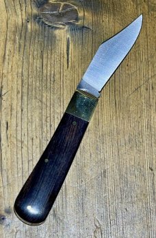 Michael May Classic Sheffield Barlow with Clip Point Blade and Ebony scales Michael May Classic Sheffield Barlow with Clip Point Blade and Ebony scales