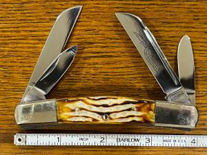 Parker Cut. Co. 4-Blade Congress Knife w/Jigged Bone Scales PROTOTYPE Japan 