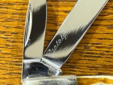 Parker Cut. Co. 4-Blade Congress Knife w/Jigged Bone Scales PROTOTYPE Japan Parker Cut. Co. 4-Blade Congress Knife w/Jigged Bone Scales PROTOTYPE Japan