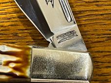 Parker Cut. Co. 4-Blade Congress Knife w/Jigged Bone Scales PROTOTYPE Japan Parker Cut. Co. 4-Blade Congress Knife w/Jigged Bone Scales PROTOTYPE Japan