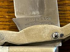 Parker & Son K-419 Beaver Swing Guard Safety Single-Blade Hunter w/Jigged Bone Scales Japan Parker & Son K-419 Beaver Swing Guard Safety Single-Blade Hunter w/Jigged Bone Scales Japan
