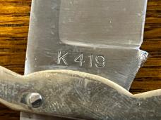 Parker & Son K-419 Beaver Swing Guard Safety Single-Blade Hunter w/Jigged Bone Scales Japan Parker & Son K-419 Beaver Swing Guard Safety Single-Blade Hunter w/Jigged Bone Scales Japan