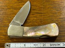 Ka-bar 2822 Single-Blade Lockback w/Abalone Scales Japan