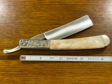 Parker Cut. Co. "Improved Eagle Razor" w/Smooth Bone Scales & Engraved Bolsters Japan