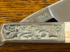 Parker Cut. Co. "Improved Eagle Razor" w/Smooth Bone Scales & Engraved Bolsters Japan