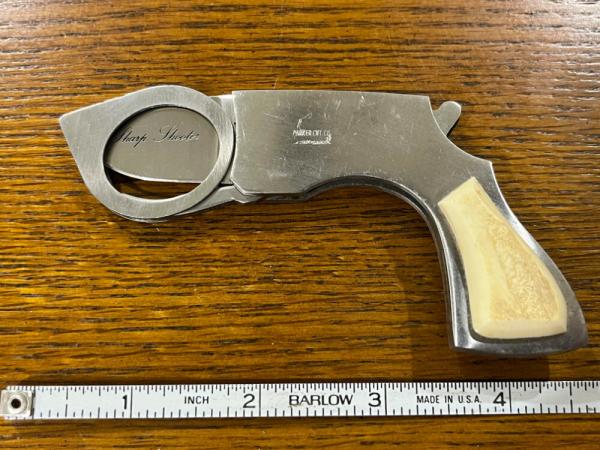 Parker Cut. Co. "Sharp Shooter" Stainless Steel Folding Knife w/Smooth Bone Appliques Japan