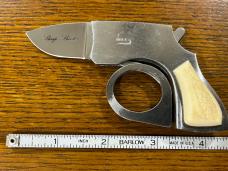 Parker Cut. Co. "Sharp Shooter" Stainless Steel Folding Knife w/Smooth Bone Appliques Japan