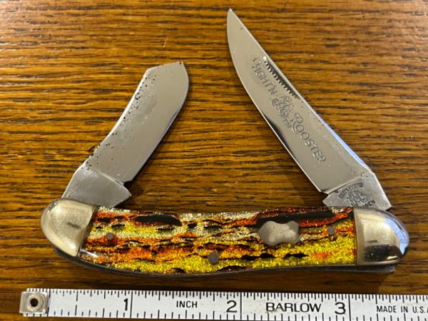 Fight'n Rooster Frank Buster 2-Blade Copperhead Knife w/Celluloid Scales Germany Fight'n Rooster Frank Buster 2-Blade Copperhead Knife w/Celluloid Scales Germany