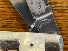 Sterling Cutlery Gangster "Lucky Luciano" 3-Blade Stockman Knife w/Faux MOP Scales SN#061 Germany Sterling Cutlery Gangster "Lucky Luciano" 3-Blade Stockman Knife w/Faux MOP Scales SN#061 Germany