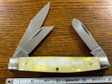 Sterling Cutlery Gangster "Lucky Luciano" 3-Blade Stockman Knife w/Faux MOP Scales SN#061 Germany Sterling Cutlery Gangster "Lucky Luciano" 3-Blade Stockman Knife w/Faux MOP Scales SN#061 Germany