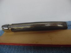 LAGUIOLE FRENCH ROSSIGNOL FOLDING KNIFE PRE OWNED UNUSED BRASS LINER & FILE WORK LAGUIOLE FRENCH ROSSIGNOL FOLDING KNIFE PRE OWNED UNUSED BRASS LINER & FILE WORK
