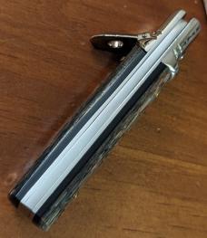 NIB AGA CAMPOLIN 6"-15CM SLIMLINE IN GENUINE ABALONE NIB AGA CAMPOLIN 6"-15CM SLIMLINE IN GENUINE ABALONE